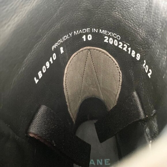 NEW Lane Womens Gray Quilted Mid-Calf Boots With Zipper & Buckle Accents Size 10 - Picture 9 of 11